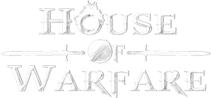 House of Warfare White Logo
