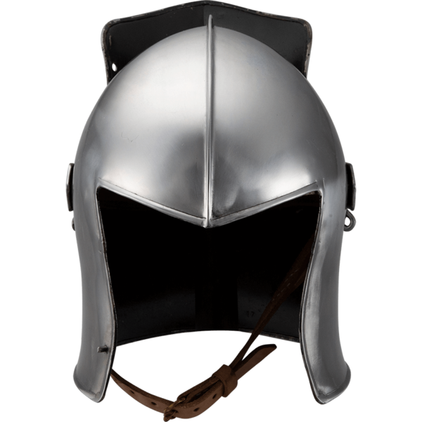 Visored Barbuta Helmet - Polished