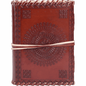 Embossed Mandala Leather Journal