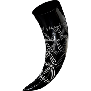 Leaf Pattern Drinking Horn