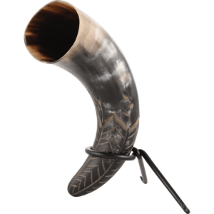 Harvest Drinking Horn with Stand