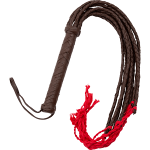 Brown Cat-O-Nine Tails Whip