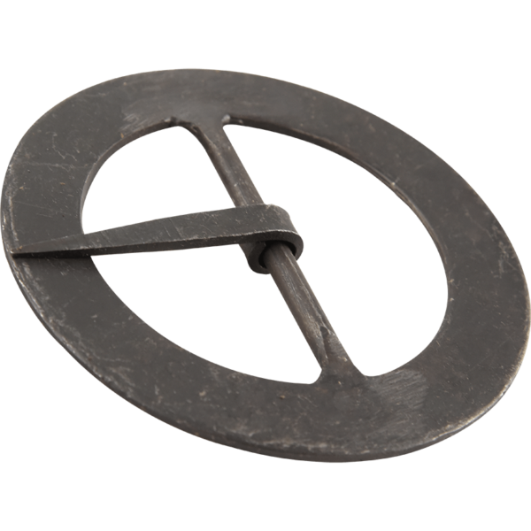 Hand-Forged Black Round Buckle