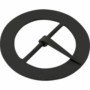 Hand-Forged Black Round Buckle