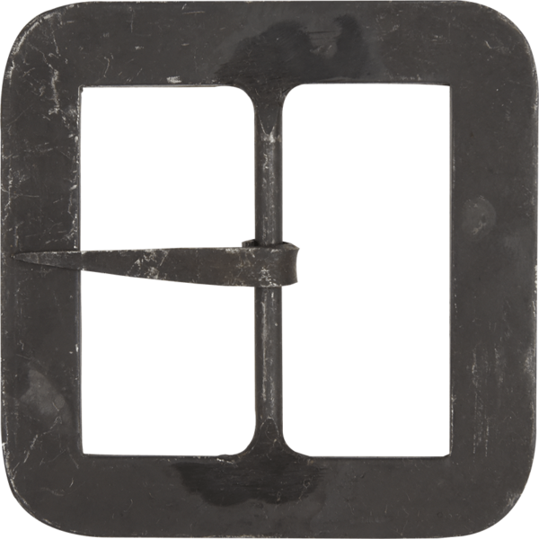 Hand-Forged Black Square Buckle