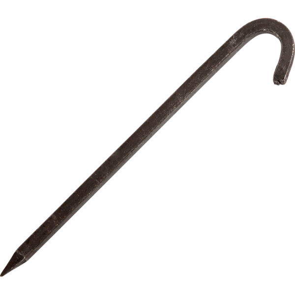 Iron Tent Stake - 10 Inch