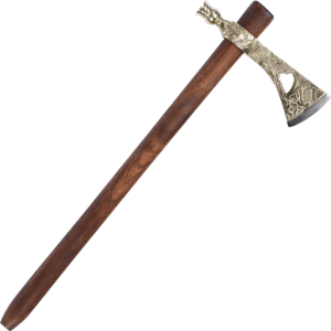 Engraved Brass Pipe Tomahawk