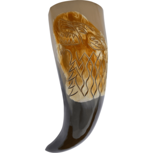 Direwolf Drinking Horn