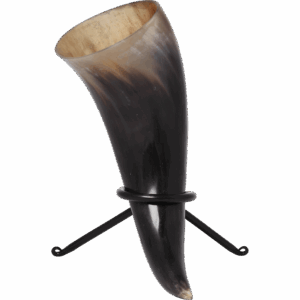 Direwolf Drinking Horn with Stand