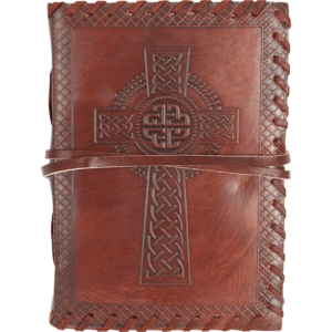 Celtic Cross Leather Journal