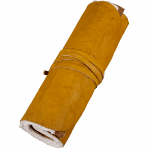 Yellow Rolled Leather Journal