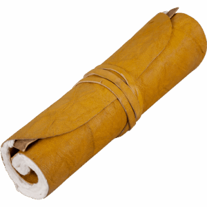 Yellow Rolled Leather Journal