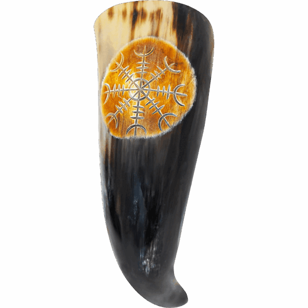 Large Helm of Awe Drinking Horn