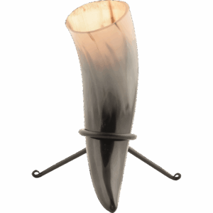 Small Helm of Awe Viking Drinking Horn with Stand
