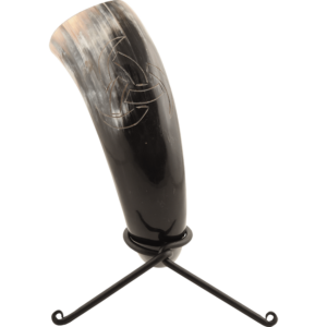 Odin's Viking Drinking Horn with Stand