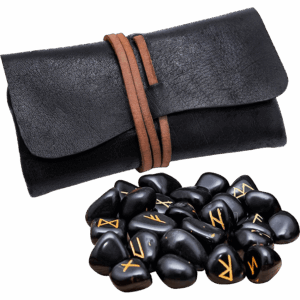 Viking Runes with Leather Pouch