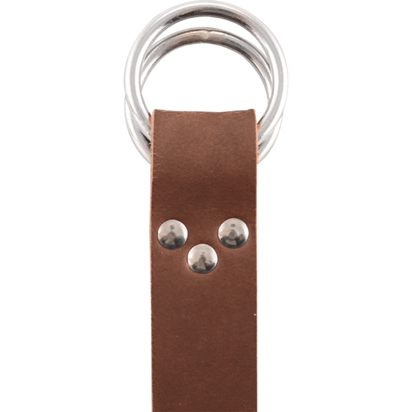 Double Ring Leather Belt - Brown