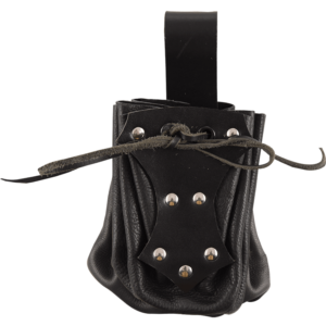Medieval Belt Pouch with Black Trim
