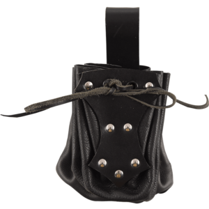 Medieval Belt Pouch with Black Trim