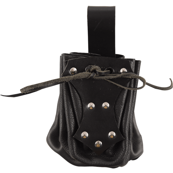 Medieval Belt Pouch with Black Trim