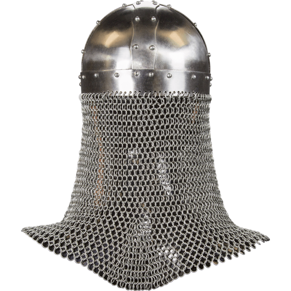 Viking Helmet with Aventail - 16 Gauge