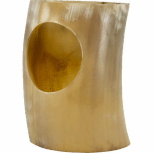 Viking Drinking Horn with Horn Stand