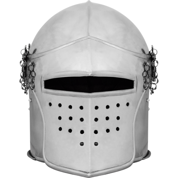 Visored Bascinet Combat Helmet