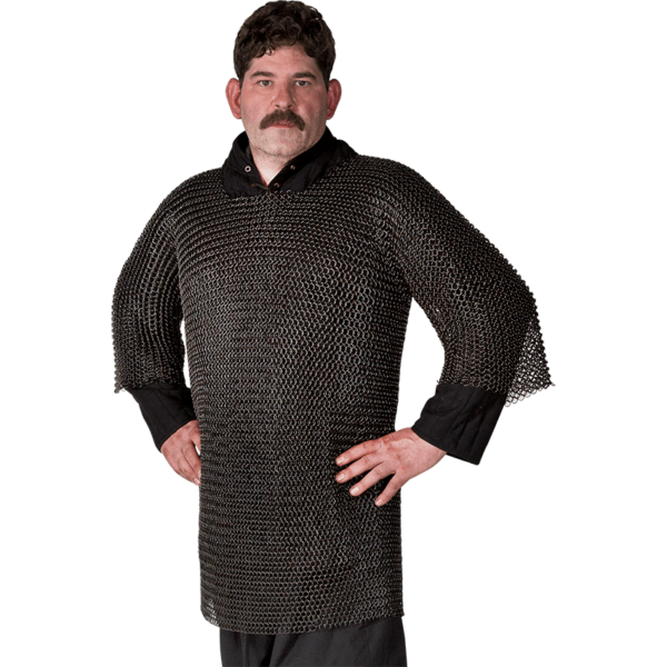 Blackened Butted Chainmail Haubergeon