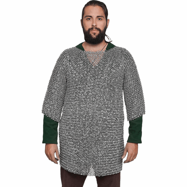 Riveted Aluminum Chainmail Haubergeon