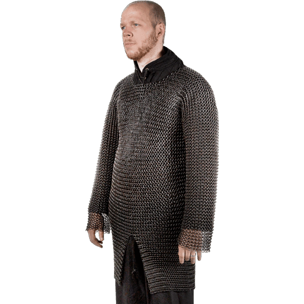 Blackened Butted Chainmail Hauberk