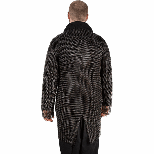 Blackened Butted Chainmail Hauberk