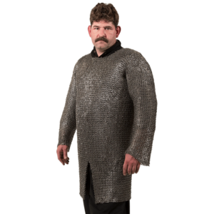 Flat Ring Round Riveted Chainmail Hauberk