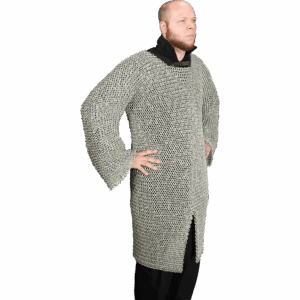 Flat Ring Wedge Riveted Chainmail Hauberk