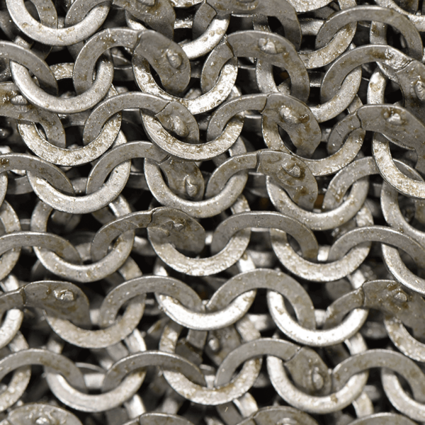 Flat Ring Wedge Riveted Chainmail Hauberk