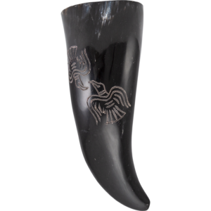 Huginn Drinking Horn