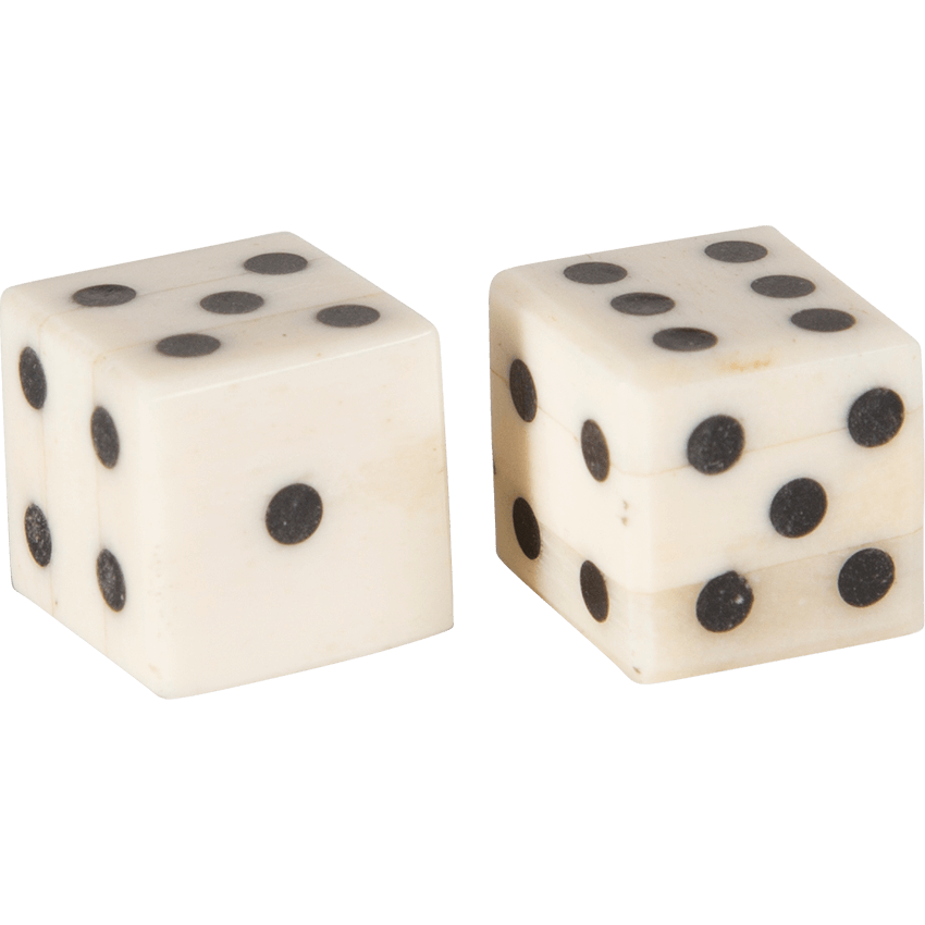 Bone Dice Set of Two HW700633 LARP Distribution