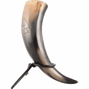 Valhalla Valknut Drinking Horn with Stand