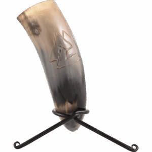 Valhalla Valknut Drinking Horn with Stand