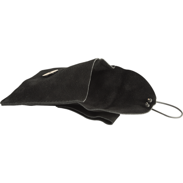 Small Suede Pouch - Black