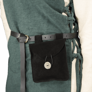 Small Suede Pouch - Black