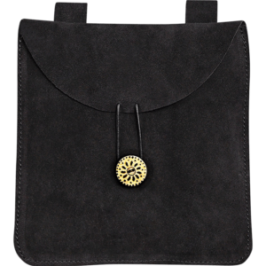 Small Suede Pouch - Black