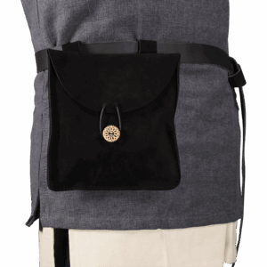 Large Suede Pouch - Black
