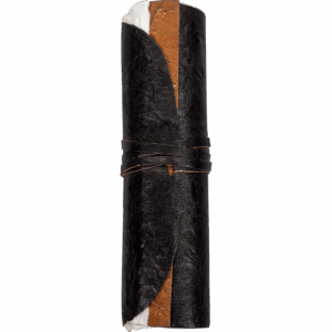 Black Rolled Leather Journal