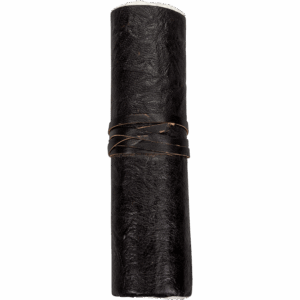 Black Rolled Leather Journal