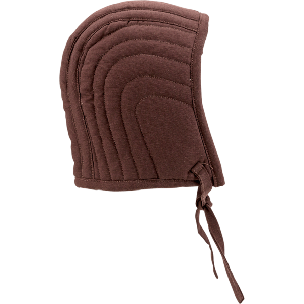 Quilted Arming Cap - Brown
