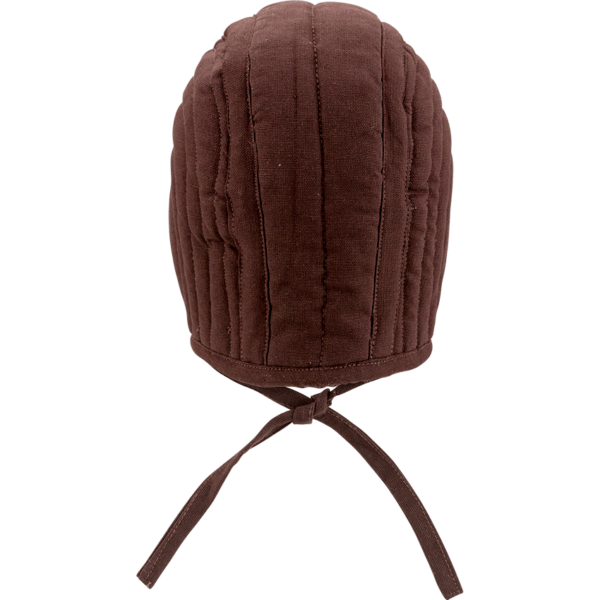 Quilted Arming Cap - Brown