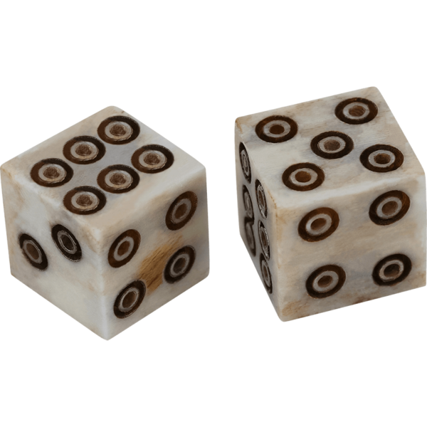 Small Roman Gaming Dice - Set of Two