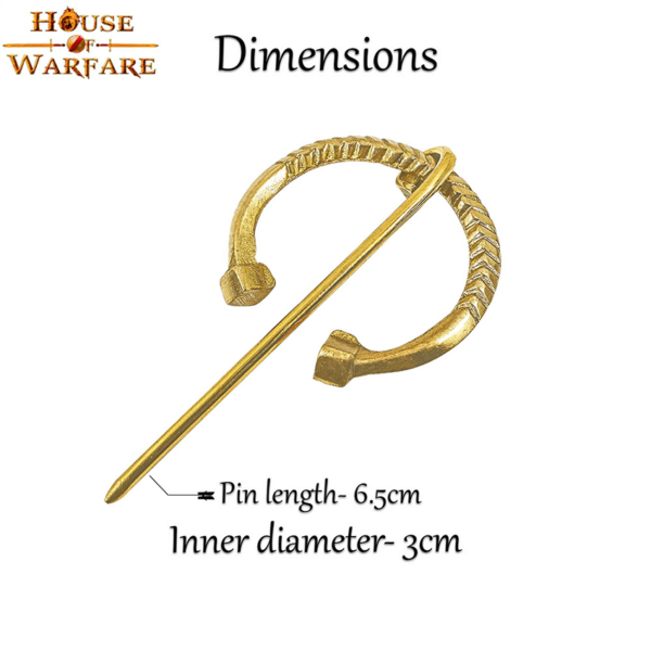 Small Brass Cloak Pin