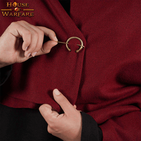 Small Brass Cloak Pin