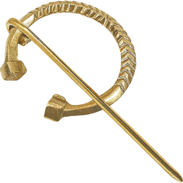 Small Brass Cloak Pin